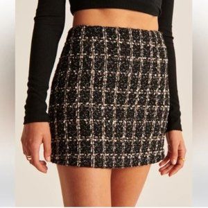 NWT Abercrombie & Fitch Tweed Mini Skort